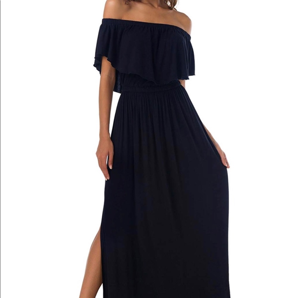 Off shoulder maxi